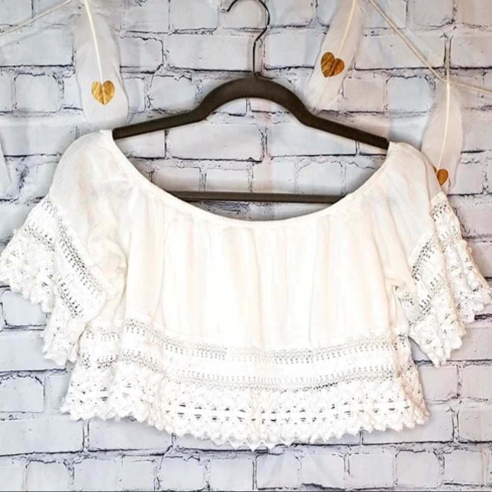 White crop top. Size medium.